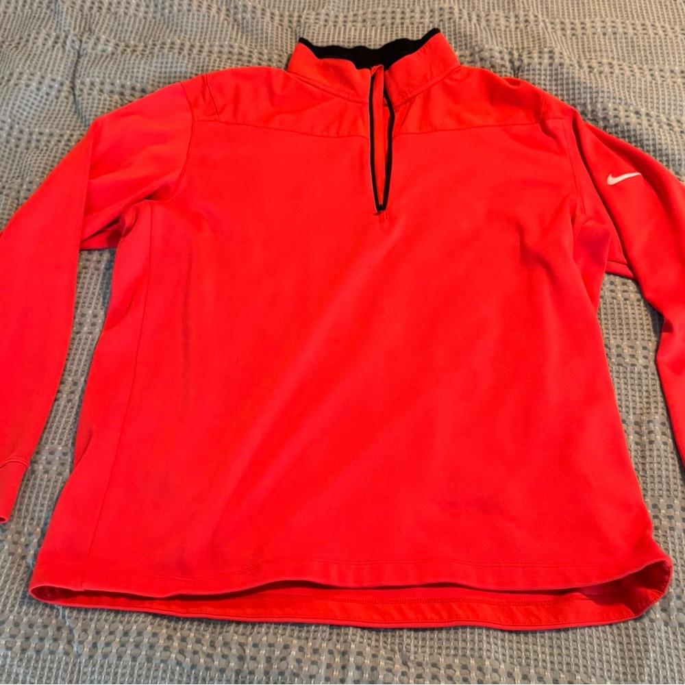 Nike Golf Red Dri-FIT Pullover